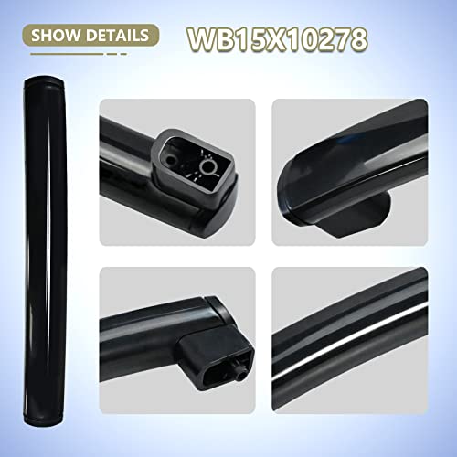 Upgraded Vsttar Parts WB15X10278 Microwave Oven Door Handle, Compatible with General Electric (GE) Microwave, Replaces AP5790517, 261300714902, PS8754175 (Black) - Grill Parts America