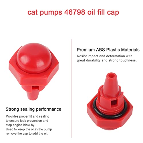 Fuoequl Pressure Washer Oil Pump Cap 46798 Cat Oil Fill Cap with O-Ring #14179 4HP,5DX, 6DX,66DX, 5CP Pumps - Grill Parts America