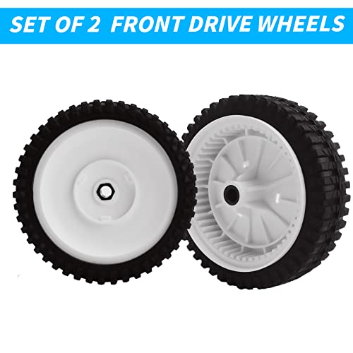 Lawn Mower Front Drive Wheels Fits for Craftsman 180773 532180773, for AYP Poulan 180775 532180775 White - Grill Parts America