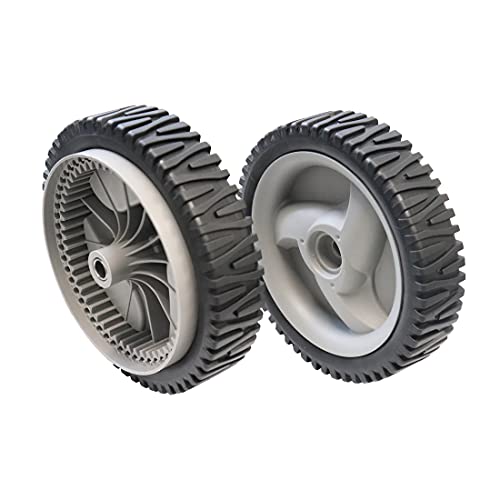 WELOVEHOME (2 Pack Lawn Mower Front Drive Wheels Replaces Craftsman Husqvarna 194231X460 583719501 Oregon 72-344 (Dark Grey) - Grill Parts America