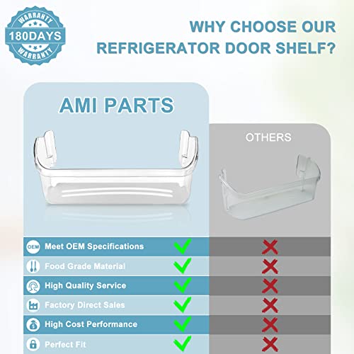 242126602 Refrigerator Door Bin Shelf Replacement for Elec.trolux and Frigi.daire Refrigerator - Fits Side Shelf Bottom Rack Parts 4547407 AP6278233 PS12364199 EAP12364199 - Grill Parts America