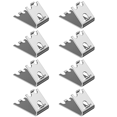 Freezer Shelf Clip, 920158 Freezer Shelf Clips 304 Stainless Steel Square Fridge Cooler Shelf Support Clips Replacement Part for Commercial Refrigerator, 8 Pack - Grill Parts America