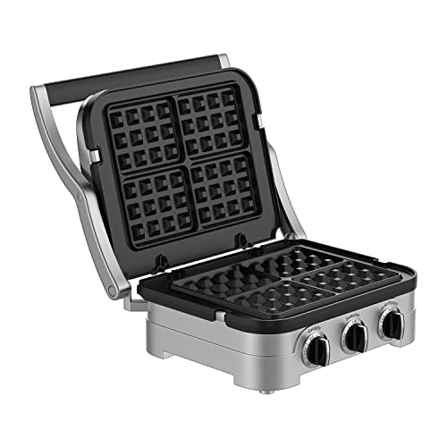 Waffle Plates Only for Cuisinart Griddler GR-4N, GR-5B, GR-6 and GRID-8N Series, Nonstick Coating Baking Waffle Plates by Gvode - Grill Parts America