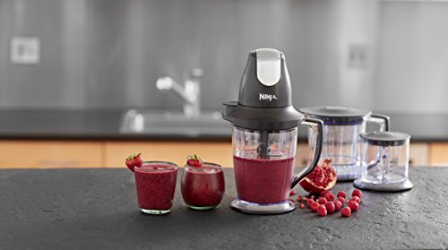 Ninja QB1004 Blender/Food Processor with 450-Watt Base, 48oz Pitcher, 16oz Chopper Bowl, and 40oz Processor Bowl for Shakes, Smoothies, and Meal Prep - Kitchen Parts America