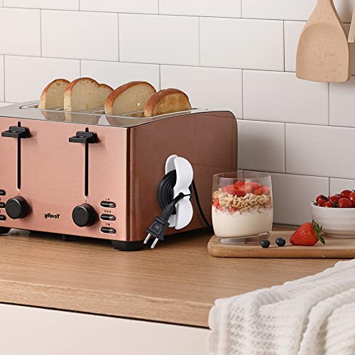 SisBroo Cord Organizer for Appliances, 4PCS Kitchen Appliance Cord Winder Cable Organizer, Cord Holder Cord Wrapper for Appliances Stick on Pressure Cooker, Mixer, Blender, Coffee Maker, Air Fryer - Kitchen Parts America