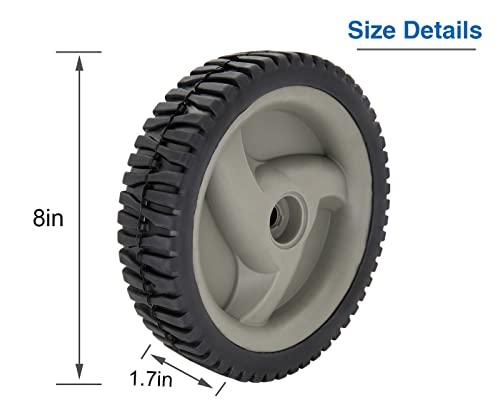 583719501 194231X460 Front Drive Wheels Compatible for Craftsman Lawn Mower Wheels for Craftsman Husqvarna & HU Front Wheel Drive Self Propelled Lawn Mower (2PCS) - Grill Parts America