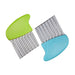 Crinkle Cutter, Stainless Steel Waffle Fry Cutter, Wavy Chopper for Veggies Potato Carrots Butter Lettuce, 2 PCS(Green and Blue) - Kitchen Parts America