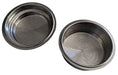 DAVIX [2 Pack] Single Cup + Double Cup Replacement Parts for Breville Cafe Roma Espresso ESP8XL, 51 mm PRESSURIZED Espresso Filter Basket, Stainless Steel Double Wall, Fit Cuisinart EM-100FBS - Grill Parts America