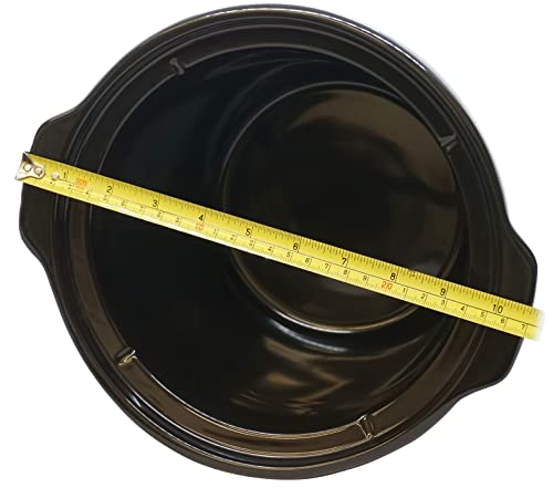 4 Qt Black Round Stoneware fits Crock-Pot 3040-BC, SCV401-T Slow Cooker, 129995-000-000 - Kitchen Parts America