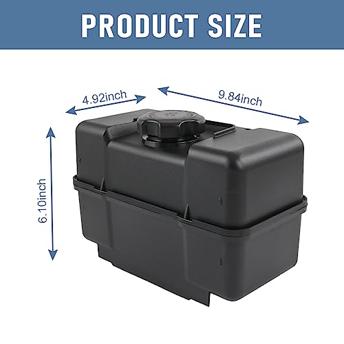 RALBDX 691993 4 Quart Plastic Fuel Tank With Cap & Shut-Off Valve Replaces For B&S Remote Mounting Compatible With Lawn and Garden Equipment Engines,Some Specific Snow Blower,Tiller,Log Splitter - Grill Parts America