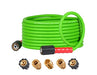 YAMATIC Pro Flexible Pressure Washer Hose for Gas Electric Power Washer Replacement, 25 FT Kink Resistant Extension With 3/8" Quick Connect Adapters, Leak-Free M22 Fittings, 1/4" 3200 PSI, Green - Grill Parts America