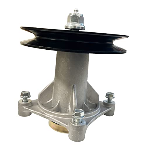 WELOVEHOME 187292 Spindle Assembly with 195945 Pulley for 46" 48" 54" Mower Deck Replaces Ariens 21546238 21546299 Husqvarna 532187281 532187292 AYP 187292 192870 532192870, Pulley 195945 197473 - Grill Parts America