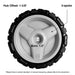 Replacement 580365301 Wheel Compatible with Hus qvarna Lawn Mower - 2 Pack Drive Wheels Compatible with HU675AWD, HU700AWD, HU725AWD, HU800AWD, L321AH, LC221A, Craftsman GCV-160 Mower, 8 inch - Grill Parts America