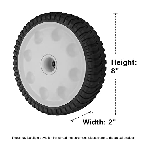 Front Drive Wheel Replacement 734-04018C Compatible with Troy Bilt Lawn Mower - Drive Wheel Fit for MTD Snapper Troy Bilt Tuff-Cut 210 TB210 TB230 TB240 Self Propelled Mower, Replace 734-04018A - Grill Parts America