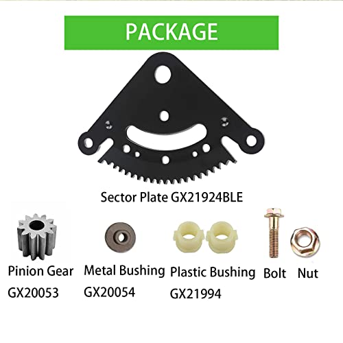 Czsmbt 19 Teeth Steering Sector Pinion Gear Rebuild Kit Replacement for John Deere D100 D105 D110 D120 D125 D130 D140 D150 D160 D170 Series Lawn Tractors Replaces GX21924BLE - Grill Parts America