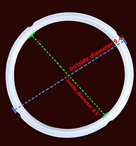 Pressure Cooker Gaskets Silicone Sealing Rings and Universal Replacement Floater and Sealer for 5 or 6 Quart Models -Set of 7 - Kitchen Parts America