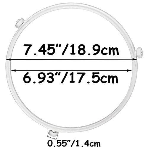 7.45" Microwave Oven Turntable Ring Rotating Ring Roller Middle Glass Plate Tray Support Holder Replacement Inner Ring Roller Support Wheel Ring - Grill Parts America