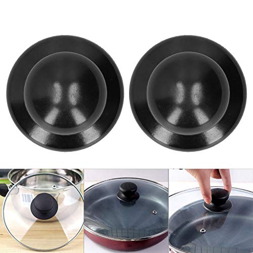 BORDSTRACT 2PCS Pot Lid Knobs, Pot Lid Knob, Pan Lid Holding Handle, Universal Kitchen Cookware Lid Replacement Knob, Heat Resistant, for Casserole Kettle Cover Glass Saucepan Lid Pot - Kitchen Parts America