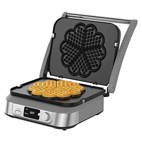 Waffle Plates for Cuisinart Griddler GR-4NP1 5-in-1,Griddler For Cuisinart Waffle Plates, Fit For Cuisinart Griddler Waffle Plates, Nonstick coating baking waffle plates,2 pcs - Grill Parts America