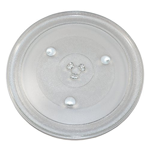 HQRP 12.375" / 31.5cm Glass Turntable Tray fits GE General Electric, Hamilton Beach, Frigidaire, Emerson, Oster, Magic Chef, Panasonic Microwave Oven Cooking Plate 12-3/8-inch 315mm H4-899 - Grill Parts America