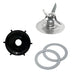 Oster Blender Ice Blade with Jar Base Cap and Two Rubber O Ring Seal Gasket - Kitchen Parts America