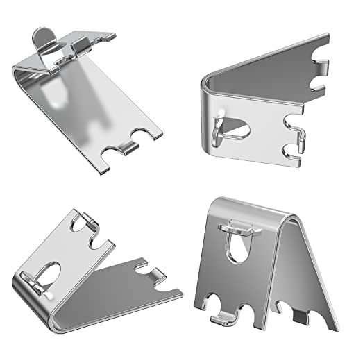 Freezer Shelf Clip, 920158 Freezer Shelf Clips 304 Stainless Steel Square Fridge Cooler Shelf Support Clips Replacement Part for Commercial Refrigerator, 8 Pack - Grill Parts America