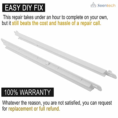 UPGRADED Lifetime 240365401 & 240356501 Refrigerator Meat Pan Hangers (Left & Right) - Compatible with Frigidaire & Kenmore Refrigerators – Replaces: EA430245, PS430245, 891310, AH430245, 891216 - Grill Parts America