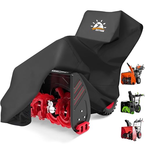 Zettum Snow Blower Cover - 600D Snowblower Covers Waterproof Heavy Duty, Outdoor Snow Thrower Cover Universal Fit for EGO, Honda, Ryobi, Cub Cadet, Ariens, Troy Bilt, Snow Joe, Toro and PowerSmart - Grill Parts America