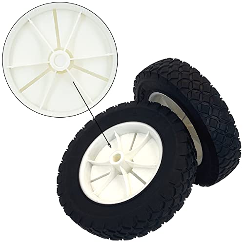 Cluparis 72-108 Plastic Wheel Replaces AYP 103670 103670X 107644X 146248 Craftsman 33958 Hus 532146248 MTD 734-04585 734-1780, 8'' x 1.75'' 2 Pack - Grill Parts America