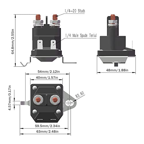 Hatinix Starter Solenoid Lawn Mower Tractor Compatible with Craftsman Husqvarna Poulan Replace 192507 532192507 582042801 146154 178861 - Grill Parts America