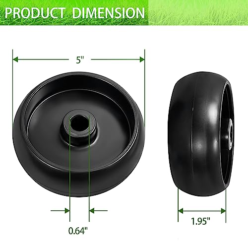 OTDSPARES Replaces John Deere GX10168，Stens 210-051 Plastic Deck Wheel (2 Pack) - Grill Parts America