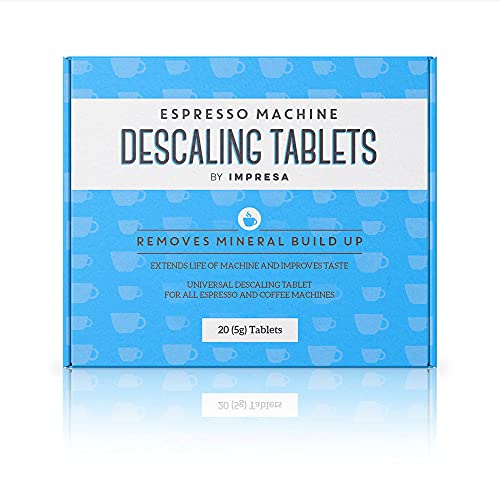 IMPRESA [20 Pack] Espresso Machine Descaler Tablets to Remove Mineral Build Up Descaling Tablets intended for Breville, Jura, Miele, and Other Espresso Makers - Descale Espresso Cleaning Tablets - Kitchen Parts America