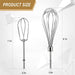 Cenipar W10490648&KHMPW- KHM2B W10490648 Hand Mixer Turbo Beaters(2 Pack) & KHMPW Stainless Steel Pro Whisk(2 Pack) Fit for KHM512BM KHMPW KHM2B - Kitchen Parts America