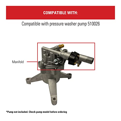 Simpson Cleaning 7113810 Manifold Replacement Kit for OEM Technologies 510026 Axial Cam Pressure Washer Pump, Silver - Grill Parts America