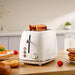 REDMOND 2 Slice Toaster Retro Stainless Steel Toaster with Bagel, Cancel, Defrost Function and 6 Bread Shade Settings Bread Toaster, Extra Wide Slot and Removable Crumb Tray, Cream, ST028 - Kitchen Parts America