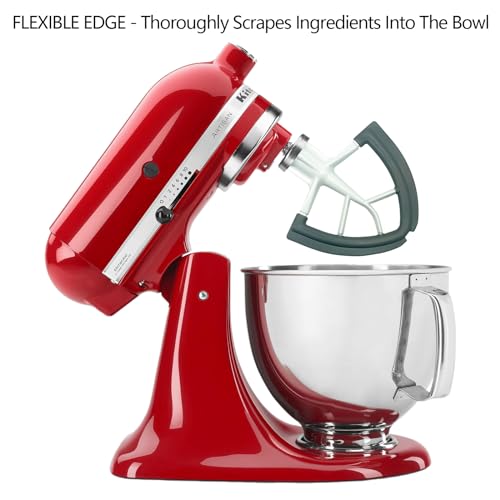 Flex Edge Beater for KitchenAid 4.5/5 QT Tilt Head Stand Mixer Kitchen Aid Mixer Accessory,With Silicone Edges For Kitchen Aid Accessories and Attachments - Grill Parts America