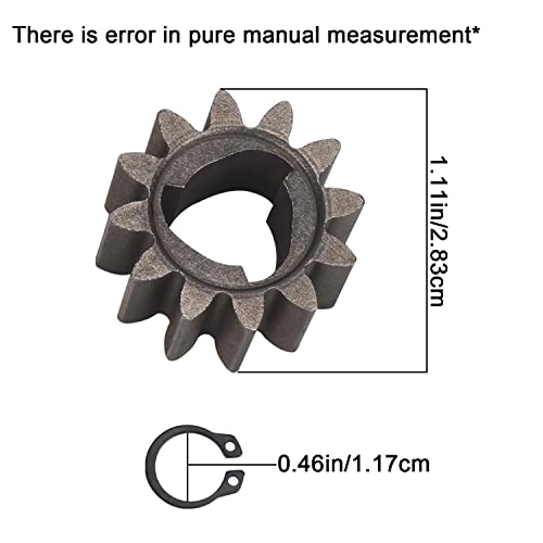 Lawn Mower Parts 42661-VE2-800 Gears 42672-VE2-800 Keys Springs & Clips, Compatible with H-onda Drive Wheel Kit, for H-onda Mower HRR216/HRS216 Drive Gear Kit 12 Teeth - Fits HRB216K4 HRB216K5 Models - Grill Parts America