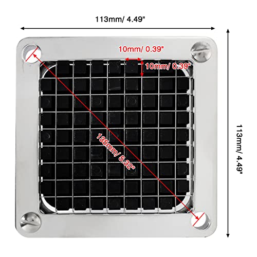 POWLAB Replacement Chopper Blade Commercial Vegetable Chopper Dicer Stainless Steel Blade for Fruit Cutting Machine Tomato French Fries Cutter (3/8″ Blade) - Kitchen Parts America