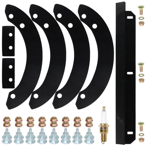 POSEAGLE 06720-V10-020 Auger Rubber Kit with 76322-V10-020 Scraper Blade Replaces Honda HS520 Paddles, Honda HS520 Paddle Kit, Honda HS720 Paddles for Honda HS520, HS720, 20 inch Snow Blowers - Grill Parts America