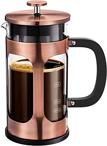 BAYKA French Press Coffee Maker, Glass 34 Ounce - Kitchen Parts America