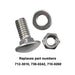 784-5581A Carriage Bolts Nuts Kits Compatible with MTD Snow Blower fits 784-5581A 790-00120-0637 Shave Plate Scraper Bar (5/16-18) 5/8" and More, Replaces 712-3010, 736-0242, 710-0260 - 4 Pack - Grill Parts America