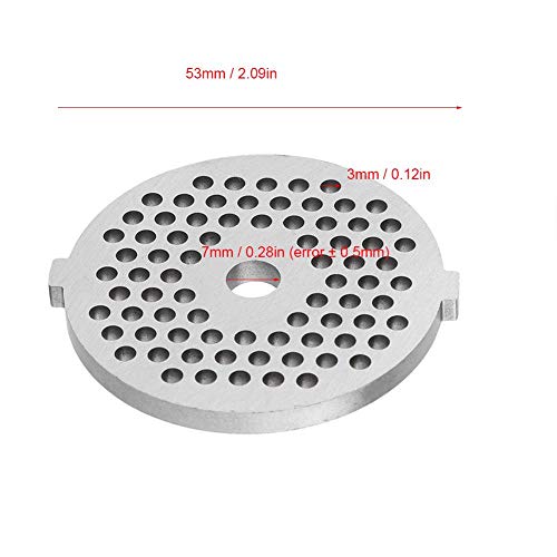 Stainless Steel Meat Grinder Plate Disc Knife Blades for Mixer and Chopper Attachment with Hole for Kitchen Accessory - Kitchen Parts America