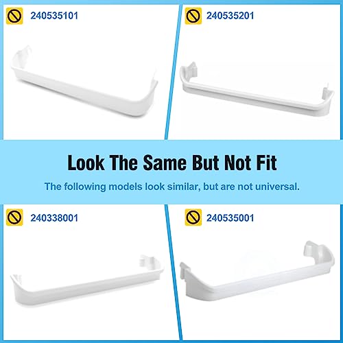 240534701 & 240534901 Refrigerator Shelf Retainer Bar Compatible with Frigidaire, Kenmore Refrigerator Door Shelf Parts,Replaces PS734936 AP3214631 948952 AP3214630 PS734935 948954 AH734935 EA734935 - Grill Parts America