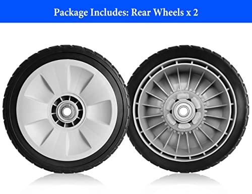 Budrash 42710-VE2-M02ZE Rear Wheels for Hon da Lawn Mower, 42710-VE2-M01ZE Back Wheels Tires for Hon da HRR2169VKA HRR2168VKA HRR2162SDA 21" Self Propelled Walk Behind Mower/Push Mower - Grill Parts America