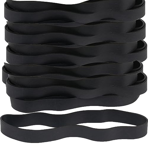 AMUU Rubber Bands Thick Size #107 wide Rubber Bands 30 pack black Big Elastics Bands large Long Rubber Bands for Office Supply File Folders box Books gifts Notebook,rubber band Measurements: 7" x 1.5" - Grill Parts America