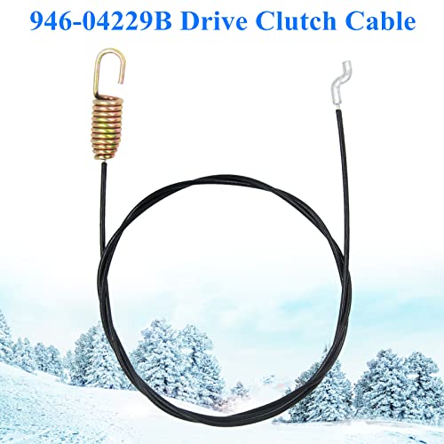 AILEETE 946-04229B Clutch Drive Cable for MTD Craftsman Troy-Bilt Yard Machines Yard Man Snowblower 746-04229, 746-04229B, 946-04229 - Grill Parts America