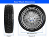 Budrash 42710-VE2-M02ZE Rear Wheels for Hon da Lawn Mower, 42710-VE2-M01ZE Back Wheels Tires for Hon da HRR2169VKA HRR2168VKA HRR2162SDA 21" Self Propelled Walk Behind Mower/Push Mower - Grill Parts America