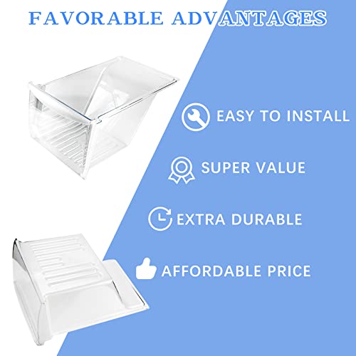 240337103 Refrigerator Bottom Crisper Drawer Pan Replacement Parts compatible with Frigidaire Kenmore Replaces 240337105 240337107 240337108 240337109 891037 AP2115849 PS429854 AH429854 EAP429854 - Grill Parts America