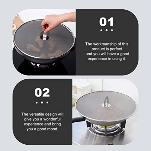 HEMOTON 2pcs Universal Pans Pots Lid Cover Tempered Glass Lid for Replacement for Skillets Frying Pans Cookwares 25cm - Kitchen Parts America