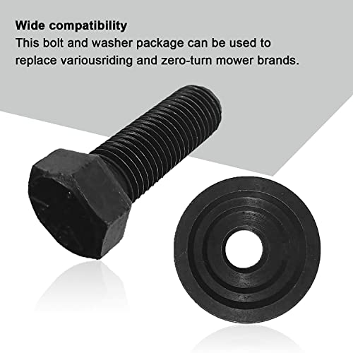 4pk Bolt & Washer Compatible With Husqvarna Craftsman Lawn Mower Blade Bolt & Tractor Blade Bolt With Cupped Washer, Fits for Attaching immobilization Blades on Riding Lawn Mower and Zero Turn Mower - Grill Parts America